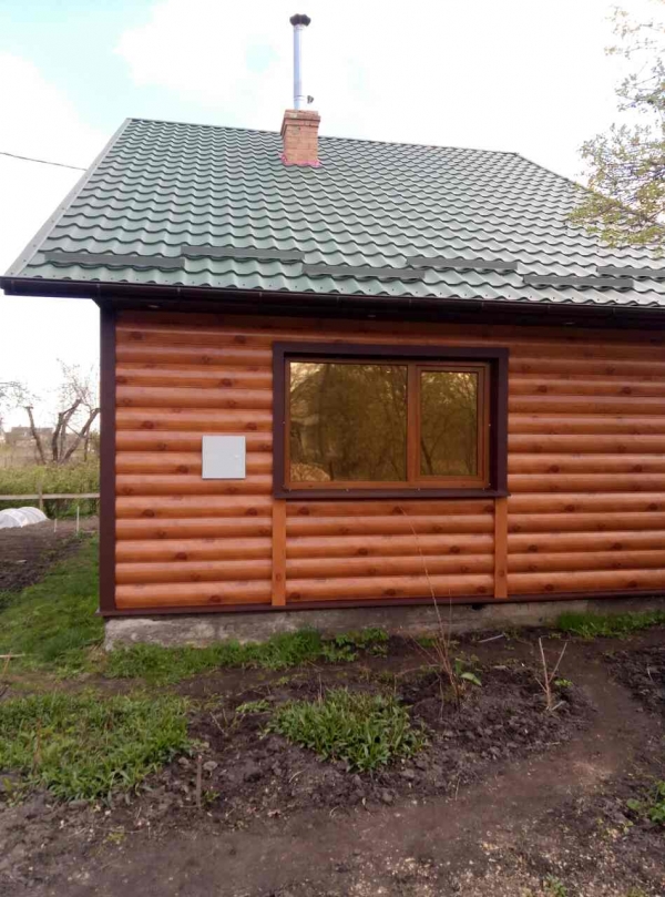 Сайдинг Металевий Блок-Хаус (металевий сайдинг під колоду) в Луцьку 2